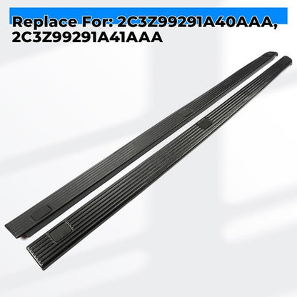 Solid Spare For 02-16 Ford F250 F350 Super Duty 8.0' Bed Side Rail Top Molding Covers LH+RH