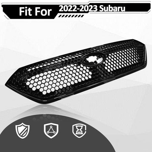 For 2022-2026 Subaru WRX VB Front Bumper Gloss Black Grille Assembly Sti Style