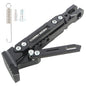 Solid Spare Motorcycle CNC Aluminum Alloy Adjustable Kickstand Foot Side Stand Black