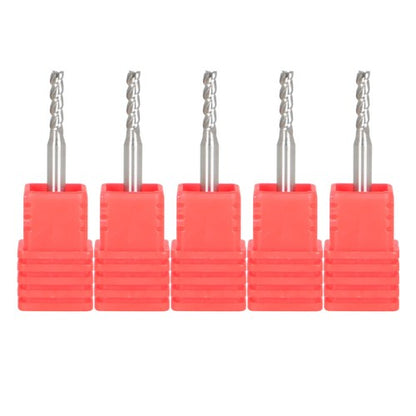 Solid Spare 5 PCS 3/32" 4 Flute 1-1/2" Overall Length 3/8" LOC Carbide End Mill