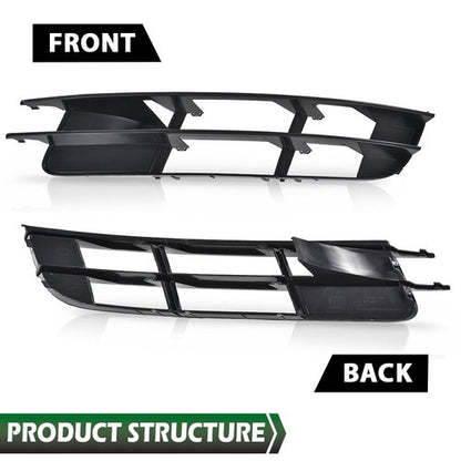Solid Spare Fit For 2007-2009 Audi Q7 Front Bumper Fog Light Cover Driver & Passenger Side