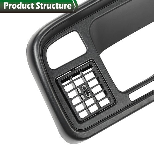 Solid Spare Fit For 94-97 Dodge Ram 1500 2500 3500 Pickup Black Dashboard Bezel w/ Vents