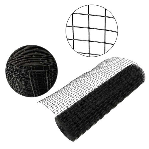 Solid Spare 1"x1"16 Gauge 36"x50' Welded Wire Fence Vinyl Coated Chicken Rabbit Mesh