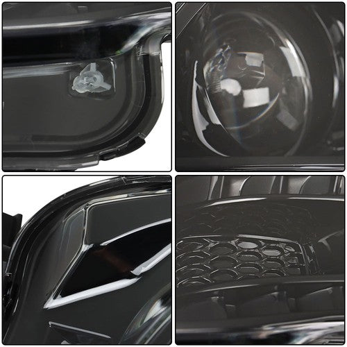 Solid Spare Fit For Jeep Cherokee 2014-2018 Headlight Projector Right/RH Halogen Replacement