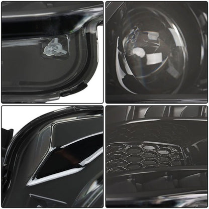 Solid Spare Fit For Jeep Cherokee 2014-2018 Headlight Projector Right/RH Halogen Replacement