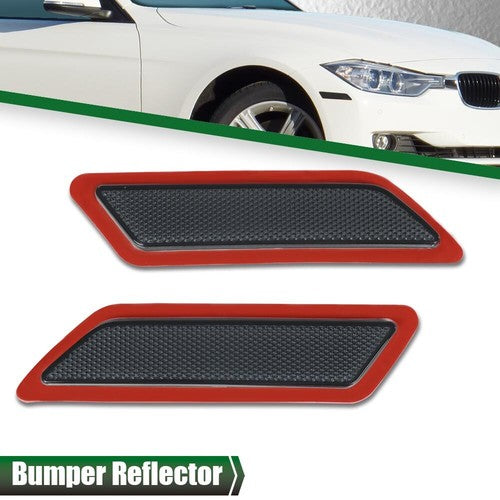 Solid Spare Smoke Bumper Reflector Side Marker Front Left & Right Fit For 2012-2015 BMW 328i