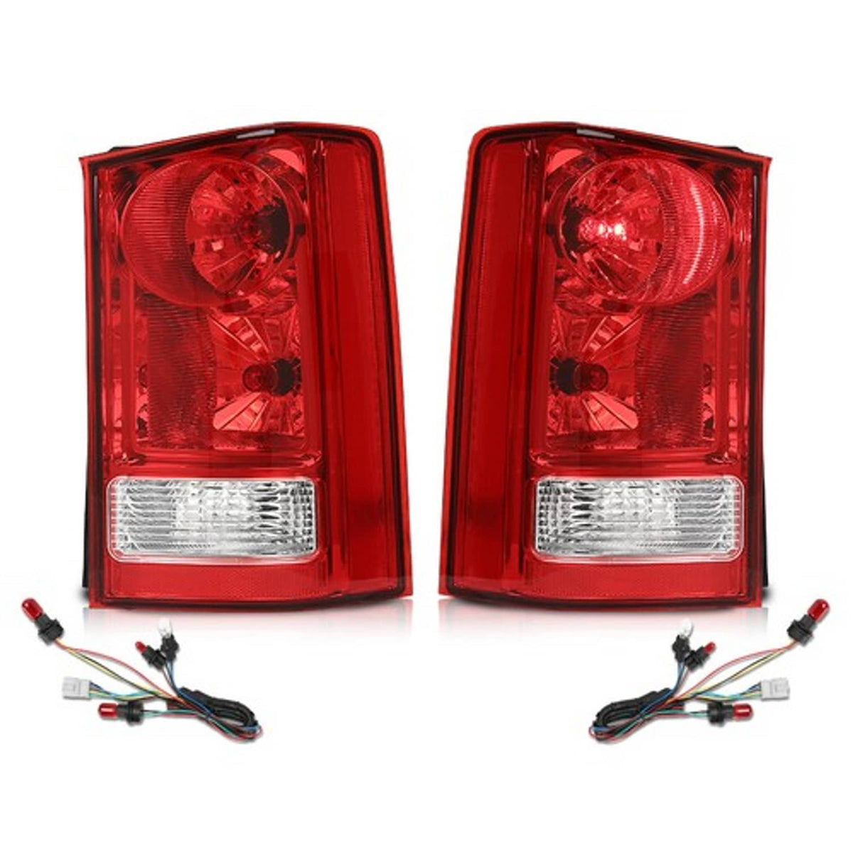 Solid Spare Fit For 2009-2015 Honda Pilot Tail Lights Brake Lamps Assembly w/ Bulbs