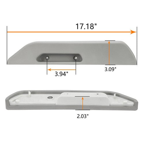 Solid Spare Front Left&Right Door Armrest for Chevy GMC C/K 1500 2500 3500 1988-1994 90 Gray