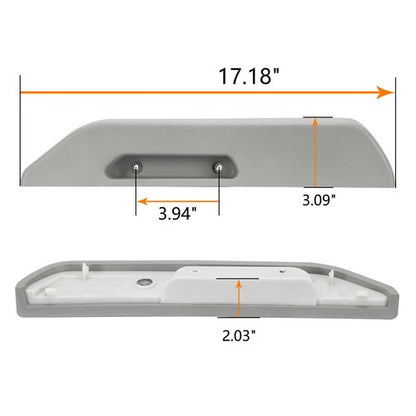 Solid Spare Front Left&Right Door Armrest for Chevy GMC C/K 1500 2500 3500 1988-1994 90 Gray