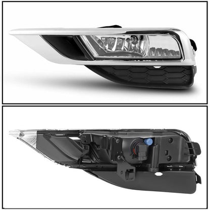 Solid Spare For 2015-2016 Honda CRV CR-V Front Fog Lights Bumper Lamps w/Switch Wiring Set