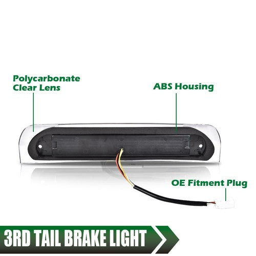 Solid Spare LED 3rd Tail Brake Light Cargo Lamp Fit For 02-09 Dodge Ram 1500 2500 3500