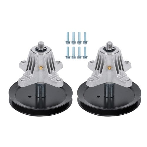 Solid Spare 2 × Spindle Assembly W/Bolt For MTD 918-04865A 918-04636A 918-04865 618-04636