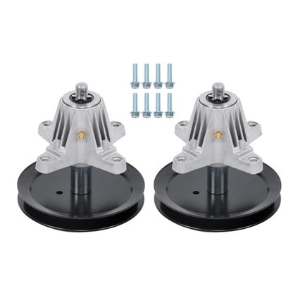 Solid Spare 2 × Spindle Assembly W/Bolt For MTD 918-04865A 918-04636A 918-04865 618-04636