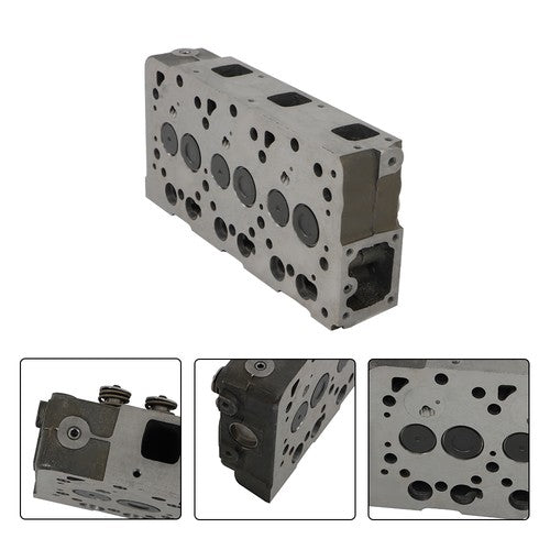 Solid Spare New For Kubota D905 Engine Complete Cylinder Head Assy Valves & Full Gasket Set