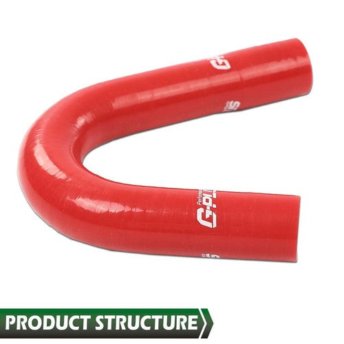 Solid Spare Fit For 72-81 Jeep AMC CJ5 CJ6 J10 J20 Wagoneer 304 360 V8 Red Radiator Hose Kit