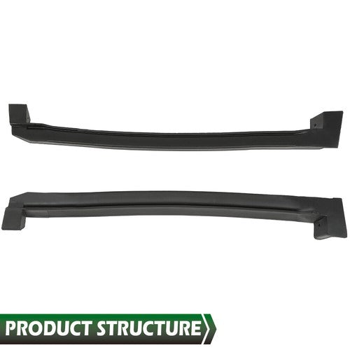 Solid Spare Fit For 1984-1996 Corvette C4 Coupe Roof Top Side Panel Weatherstrip Seal 2pcs