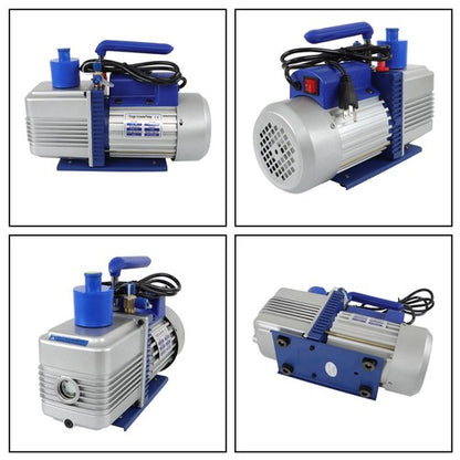 Solid Spare Air Vacuum Pump 110V 9.6 CFM 1 HP Singl-Stage Rotary Vane HVAC For R134a Systems