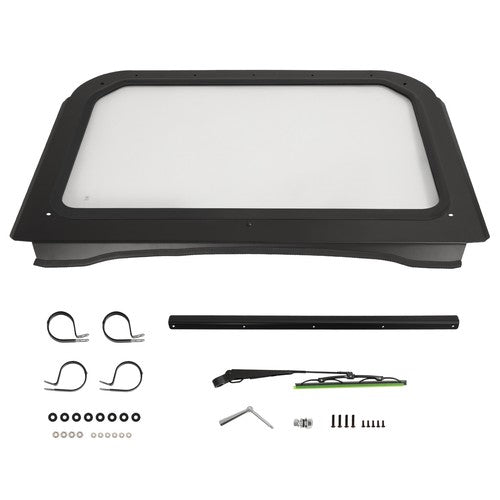 Solid Spare Clear Windshield with Wiper For Polaris RZR 800 RZR 4 800 2008-2014 XP 900 11-14