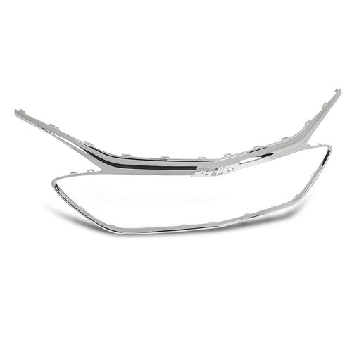 Solid Spare Fit For 19-22 Chevrolet Malibu Chrome Front Grille Trim Middle Frame 84473374