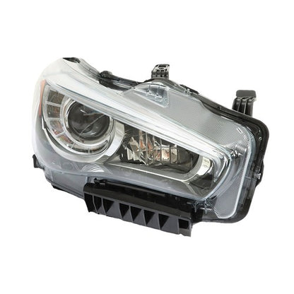 Solid Spare Clear Front Headlight Right/RH Fit For Infiniti Q50 2014-2017 LED w/o AFS Chrome