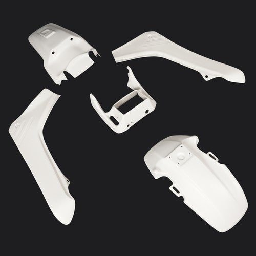Solid Spare Plastic Body Kit Fairing Fender Side Cover White For Honda TR200 Fat Cat 86-87