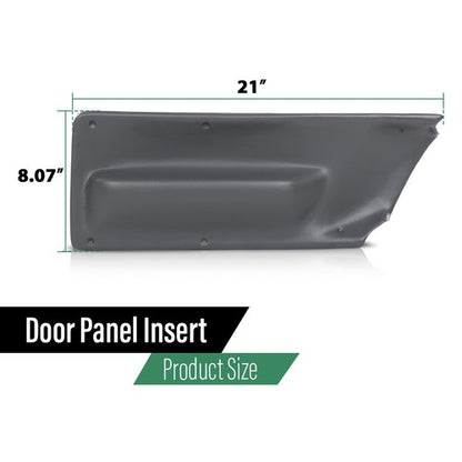 Solid Spare 2pcs Door Panel Insert Gray Fit For 2003-2010 Volkswagen New Beetle Convertible