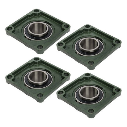 Solid Spare 4PCS UCF212-39 Pillow Block Bearing 2-7/16" Bore 4 Bolt Solid Base Self-Aligning