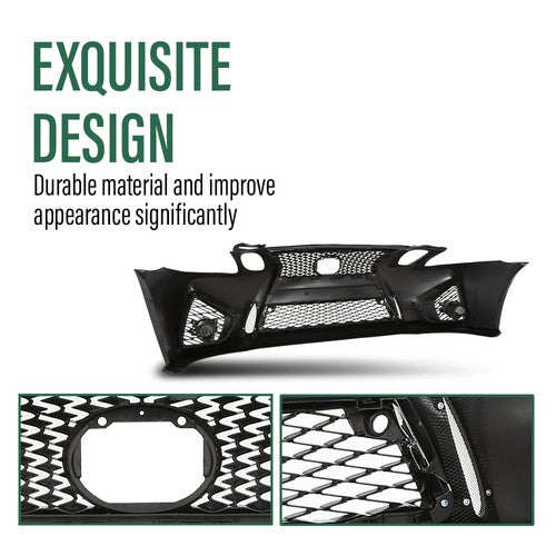 Solid Spare Fit For 2006-2011 Lexus GS GS300 GS350 Front Bumper Conversion To 16+ GS F Style