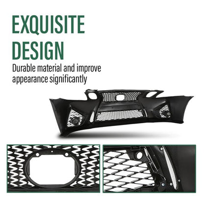 Solid Spare Fit For 2006-2011 Lexus GS GS300 GS350 Front Bumper Conversion To 16+ GS F Style
