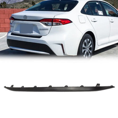 Black Plastic Rear Lower Bumper Molding Trim For Toyota Corolla LE 2020-2021