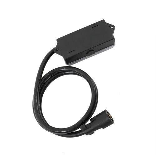 Solid Spare 6 Ft Wiring Cable 7 Way Plug Inline Pre-Wired Trailer BLACK Cord w/Junction Box
