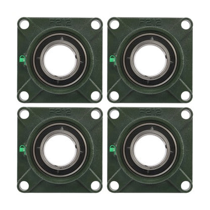 Solid Spare 4PCS UCF212-39 Pillow Block Bearing 2-7/16" Bore 4 Bolt Solid Base Self-Aligning
