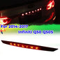 For 2014-2017 Infiniti Q50 Q50S skyline LED Smoke Tail Light Brake Signal Lamp