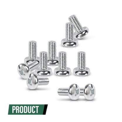 Solid Spare 101pcs License Plate Screws For Mercedes Benz Audi Japanese Cars 6mm x 12mm