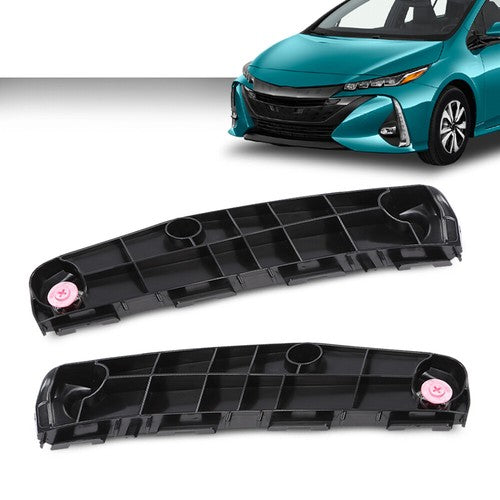 Solid Spare Fit For 16-21 Toyota Prius TO1042128 TO1043128 Front Bumper Retainer Bracket Set
