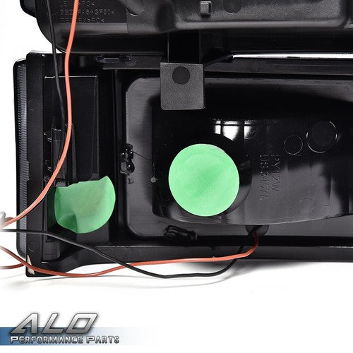 Solid Spare Fit For 03-2007 Chevy Silverado Avalanche LED DRL Smoked Headlights Bumper Lamps