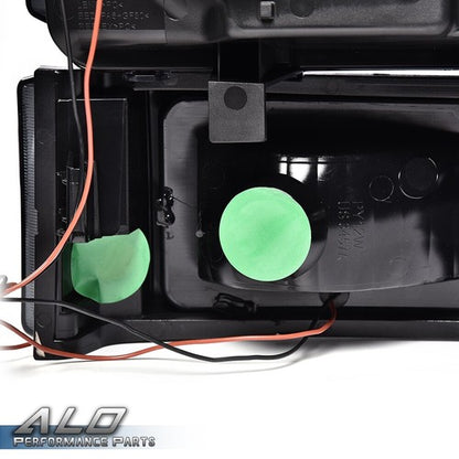 Solid Spare Fit For 03-2007 Chevy Silverado Avalanche LED DRL Smoked Headlights Bumper Lamps