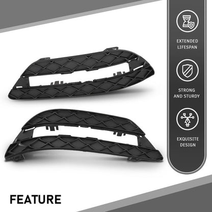 Solid Spare Fit For 2012-2014 Mercedes Benz C-Class Daytime Running Light Insert Bezel Set