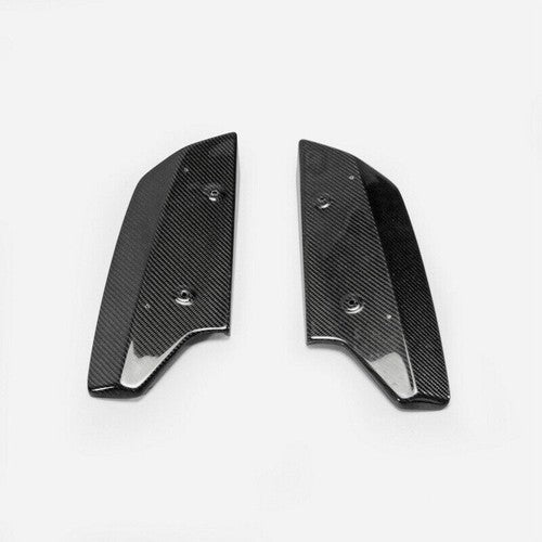 Pair Rear Bumper lip Spoiler Splitter Diffuser CF For 08-16 Nissan GTR GT-R R35