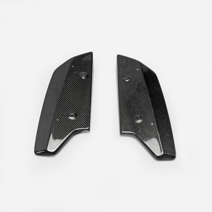 Pair Rear Bumper lip Spoiler Splitter Diffuser CF For 08-16 Nissan GTR GT-R R35