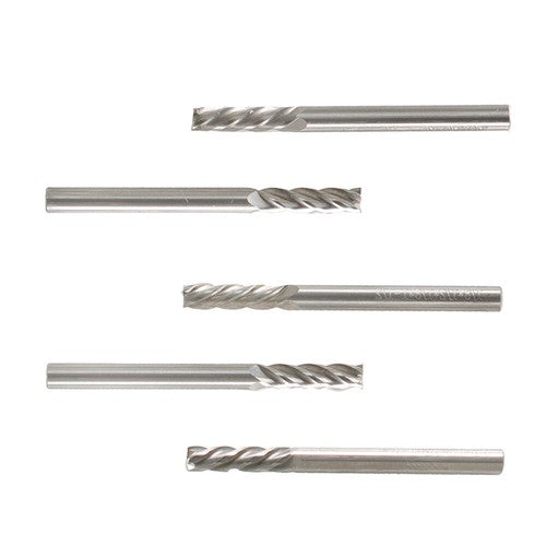 Solid Spare 5 PCS 1/8" 4 Flute 1-1/2" Overall Length Ball Nose Carbide End Mill