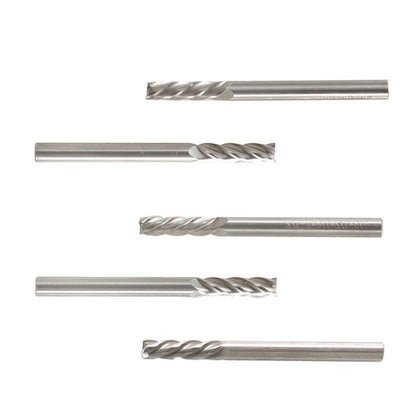 Solid Spare 5 PCS 1/8" 4 Flute 1-1/2" Overall Length Ball Nose Carbide End Mill