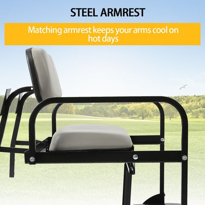 Solid Spare Folding Steel Frame Flip Rear Back Seat For EZGO Marathon Pre-1994 Golf Cart