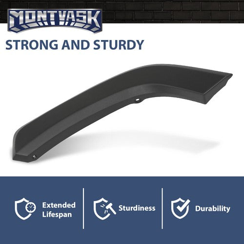 Solid Spare Fit For 2019-2024 Toyota Rav4 Left Rear Door Flare Arch Trim Molding Driver Side