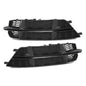 Solid Spare Front Fog Light Cover Honeycomb Grille Black Fit For Audi S6 A6 S-Line 2016-2018