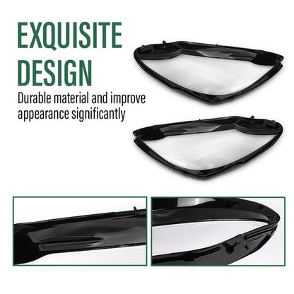 Solid Spare Fit For 2015-2017 Mercedes Benz W205 C180 C200 C260L Headlight Replacement Lens