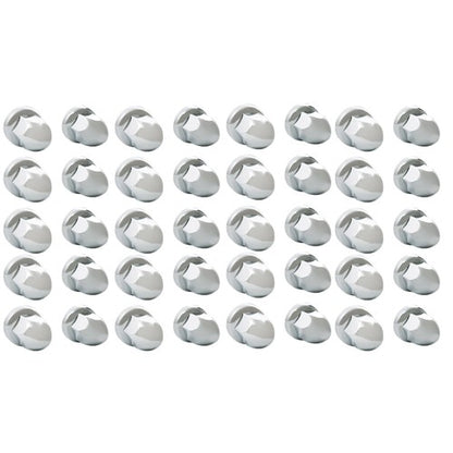 Solid Spare 40pcs ABS Chrome 33mm Push-on Bullet Flanged Lug Nut Covers for Semi Trucks