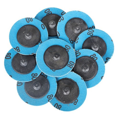 Solid Spare 1/4 Holder Die Grinder Quick Change Disc 71PCS 2" Roll Lock Sanding Discs Set W/