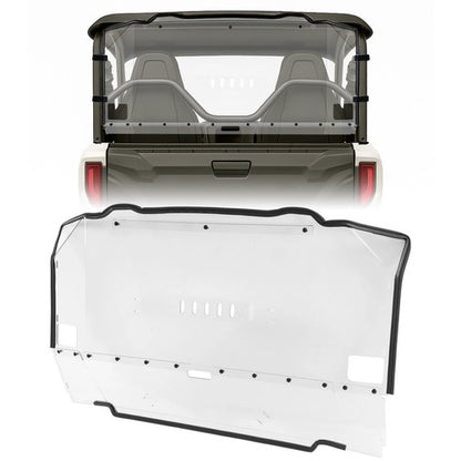 Solid Spare Rear Windshield/Vented Window For 21-2024 2022 23 Yamaha Wolverine RMAX2 X2 1000