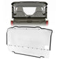 Solid Spare Rear Windshield/Vented Window For 21-2024 2022 23 Yamaha Wolverine RMAX2 X2 1000